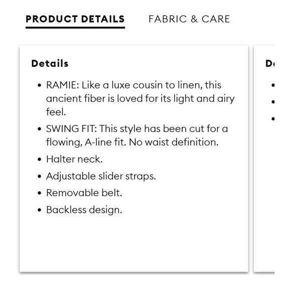 Gorgeous Ramie Halter & Backless Black Maxi Dress, Size: Large - XL (label is L) - Picture 6 of 9